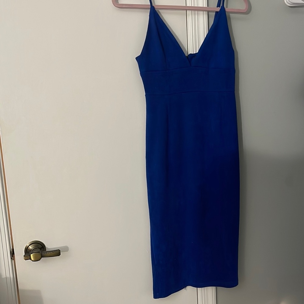 Blue bodycon dress size small